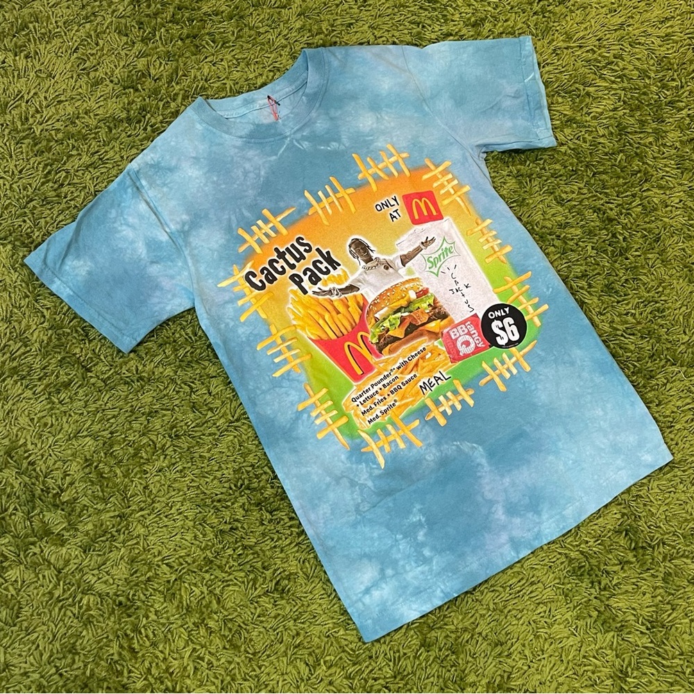 Vintage Travis Scott McDonald’s Cactus Pack Tee Size Small brand new